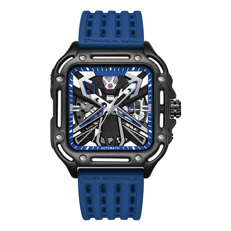 Đồng hồ chính hãng Mark Fairwhale 6540 nam mặt vuông 44mm (2)