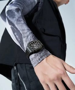 Đồng hồ chính hãng Mark Fairwhale 6810 nam vỏ acrylic 43mm (2)