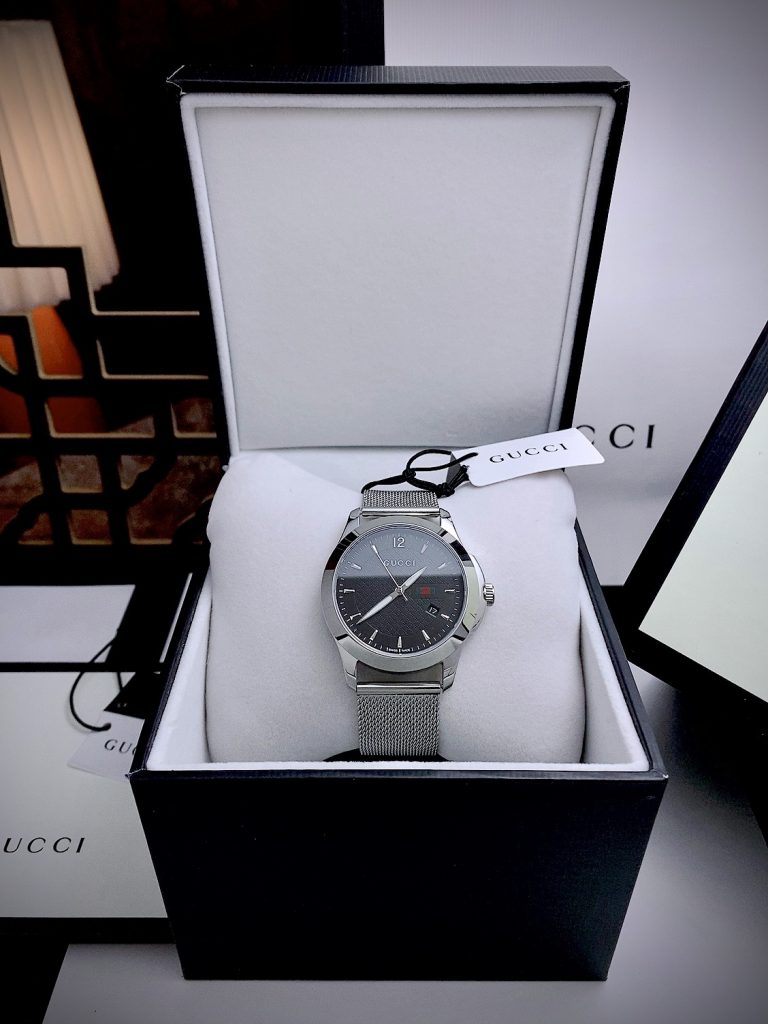 Đồng hồ nam Gucci like auth dây kim loại 40mm