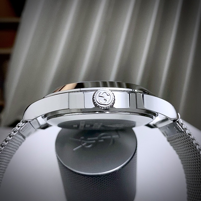 Đồng hồ nam Gucci like auth dây kim loại 40mm