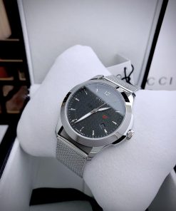 Đồng hồ nam Gucci like auth dây kim loại 40mm