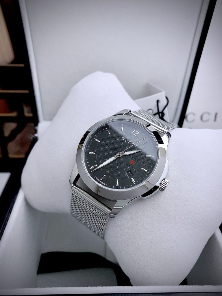 Đồng hồ nam Gucci like auth dây kim loại 40mm