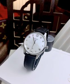 Đồng hồ nữ Gucci Ladies YA1264049 like auth mặt trắng dây da 35mm