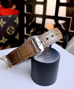 Đồng hồ nữ Omega Seamaster Aqua Terra day da mặt xám 34mm