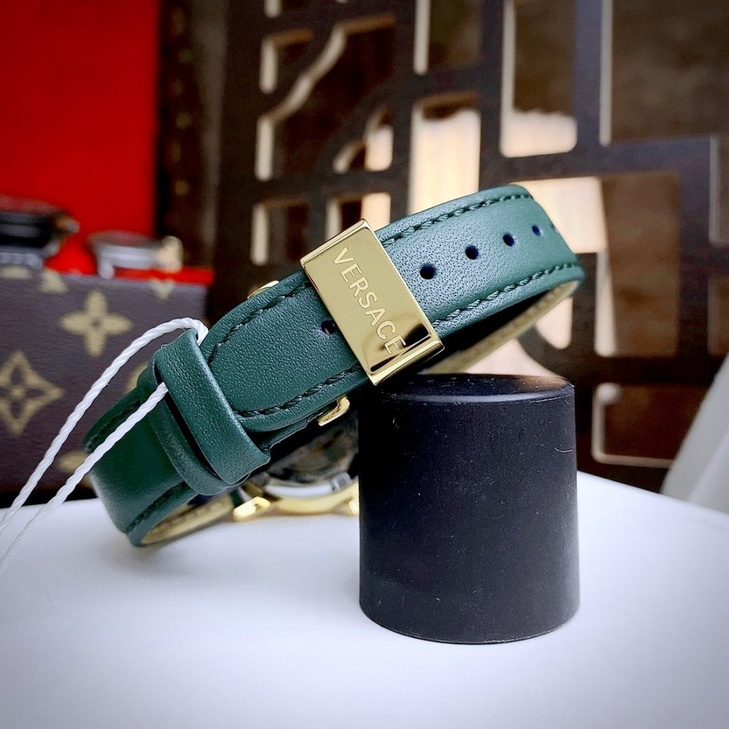 Đồng hồ nữ Versace Tribute like auth mặt xanh máy pin thụy 36mm