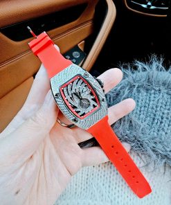 Đồng hồ nữ chính hãng Hanboro đính đá mặt lốc xoáy 36mm (5)