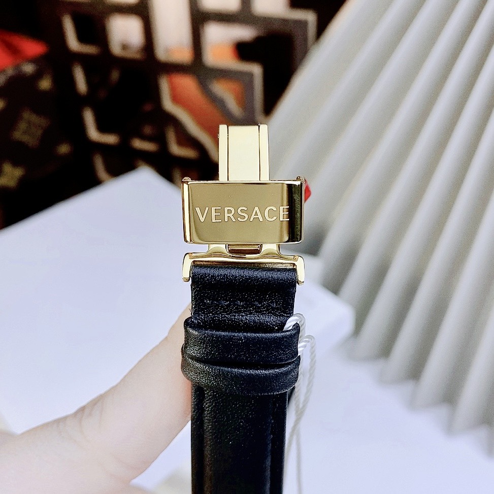 Đồng hồ nữ màu đen Versace Tribute like auth máy pin thụy sỹ 36mm