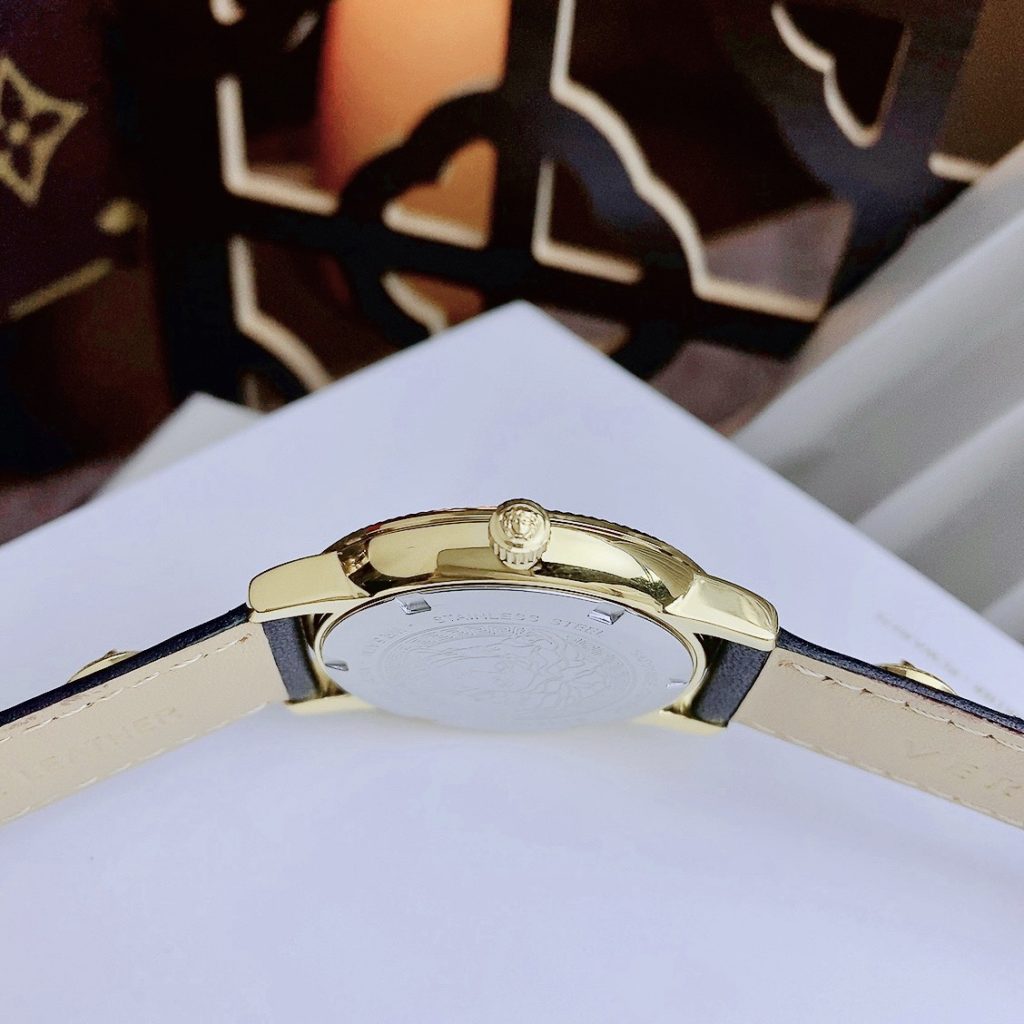 Đồng hồ nữ màu đen Versace Tribute like auth máy pin thụy sỹ 36mm