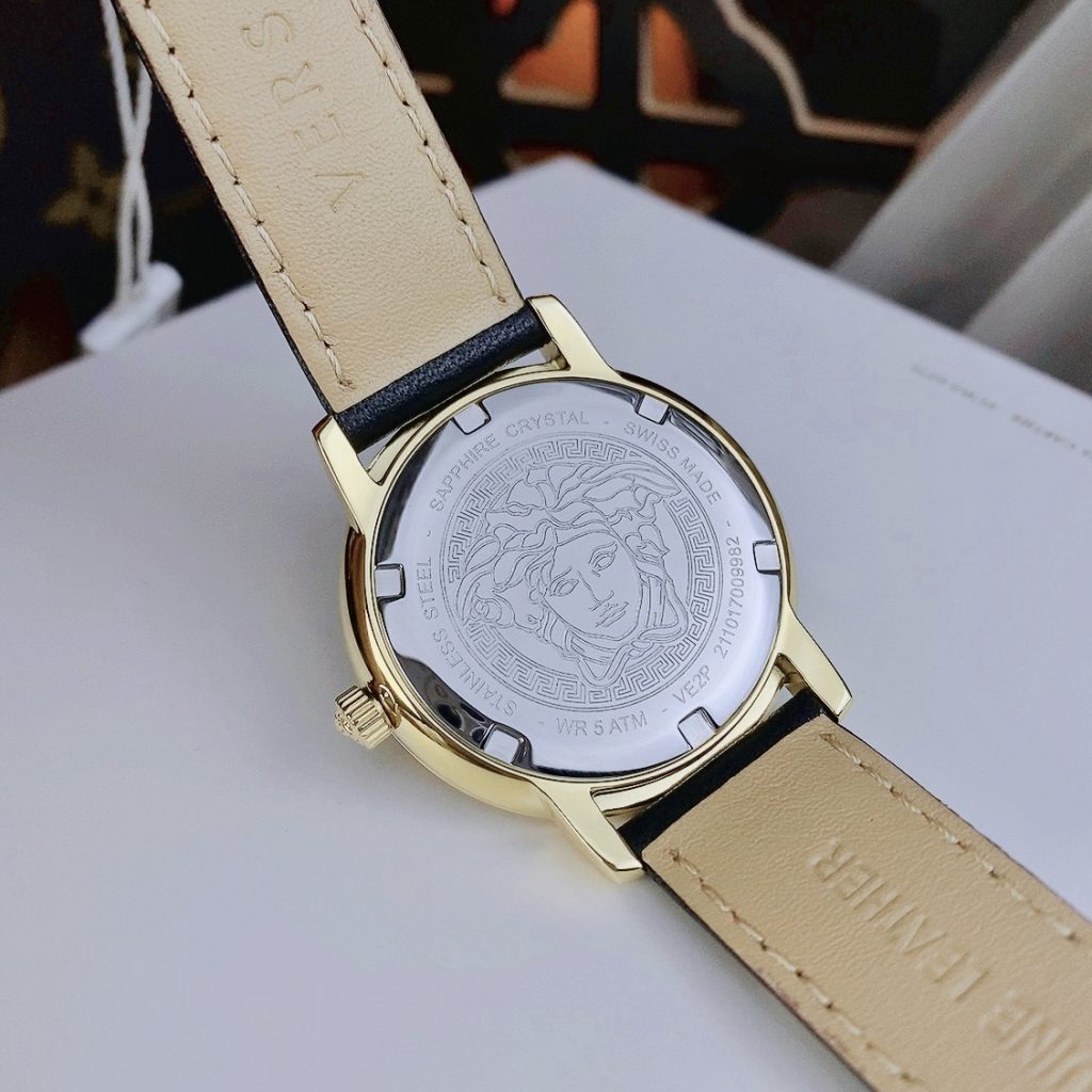 Đồng hồ nữ màu đen Versace Tribute like auth máy pin thụy sỹ 36mm