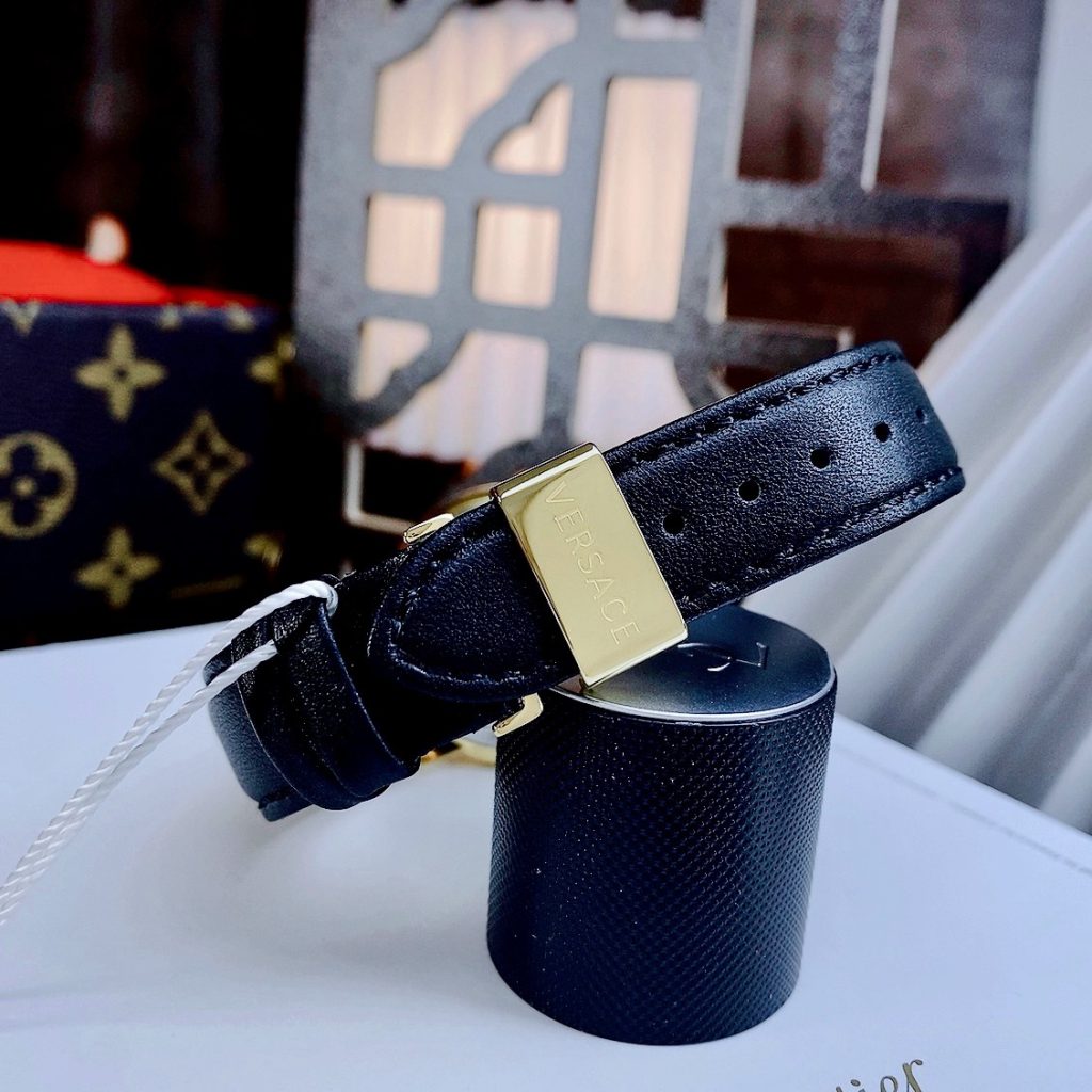 Đồng hồ nữ màu đen Versace Tribute like auth máy pin thụy sỹ 36mm