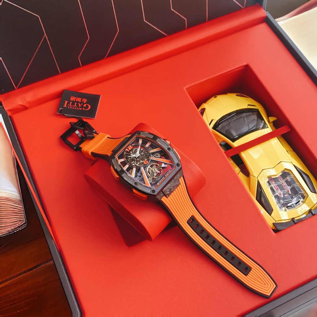 Đồng hồ Bonest Gatti BG9950 vân carbon chính hãng nam