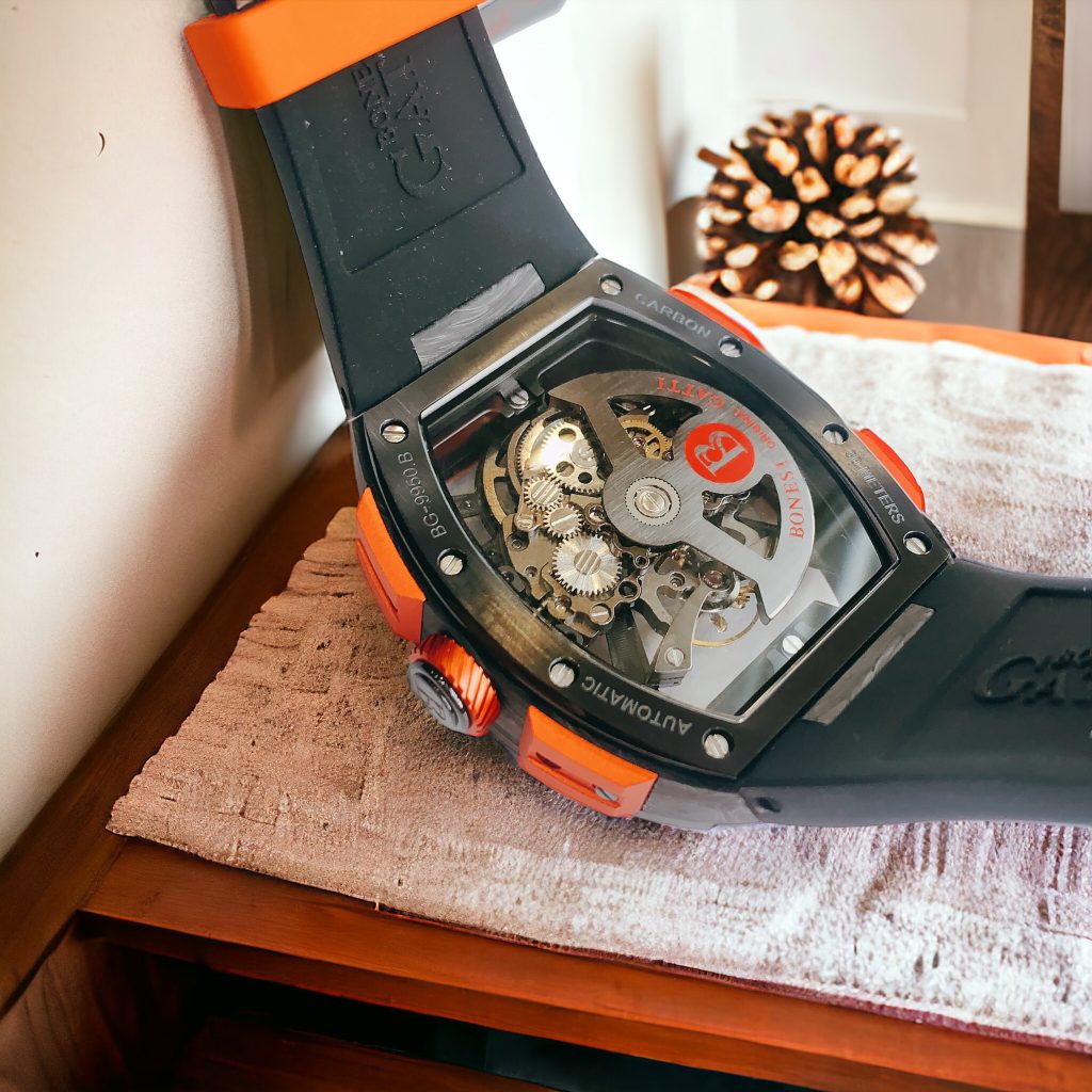 Đồng hồ Bonest Gatti BG9950 vân carbon chính hãng nam 