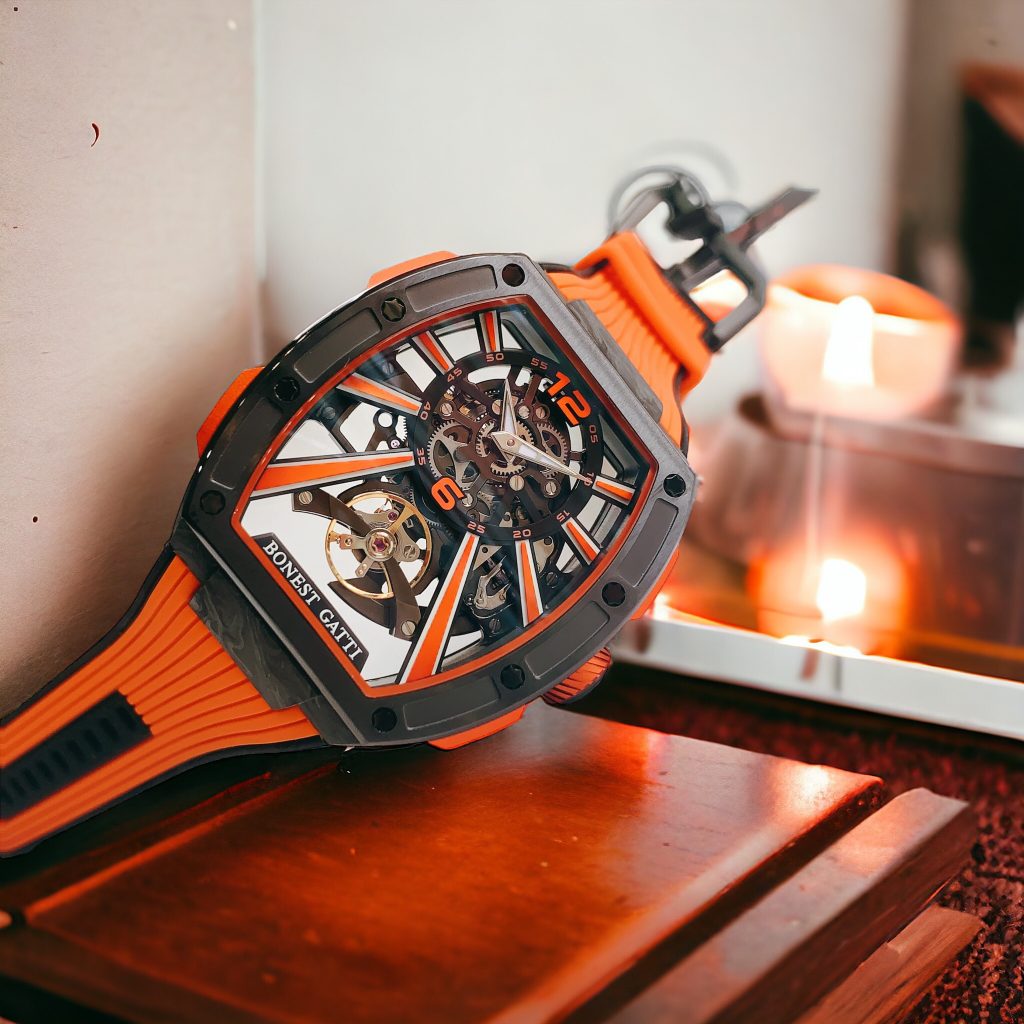 Đồng hồ Bonest Gatti BG9950 vân carbon chính hãng nam