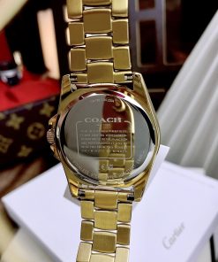 Đồng hồ Coach nữ dây kim loại Coach New York phiên bản cánh hoa 37mm