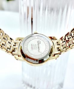 Đồng hồ Davena 61511 nữ chính hãng dây kim loại đính đá 22mm