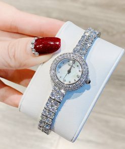 Đồng hồ Davena chính hãng nữ Davena D60858 đính đá mặt khảm trai 26mm