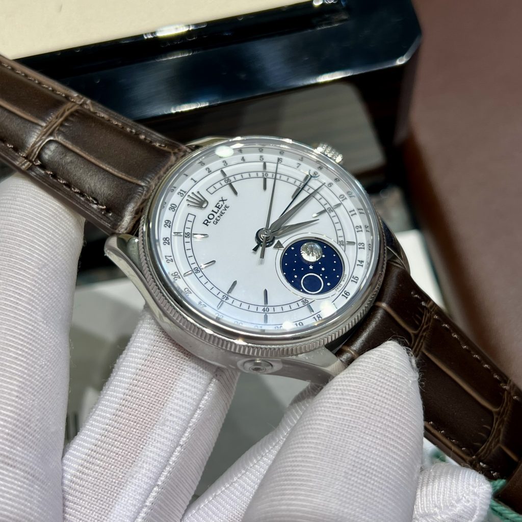 Đồng hồ Rolex Cellini Moonphase Replica cao cấp 39mm (8)