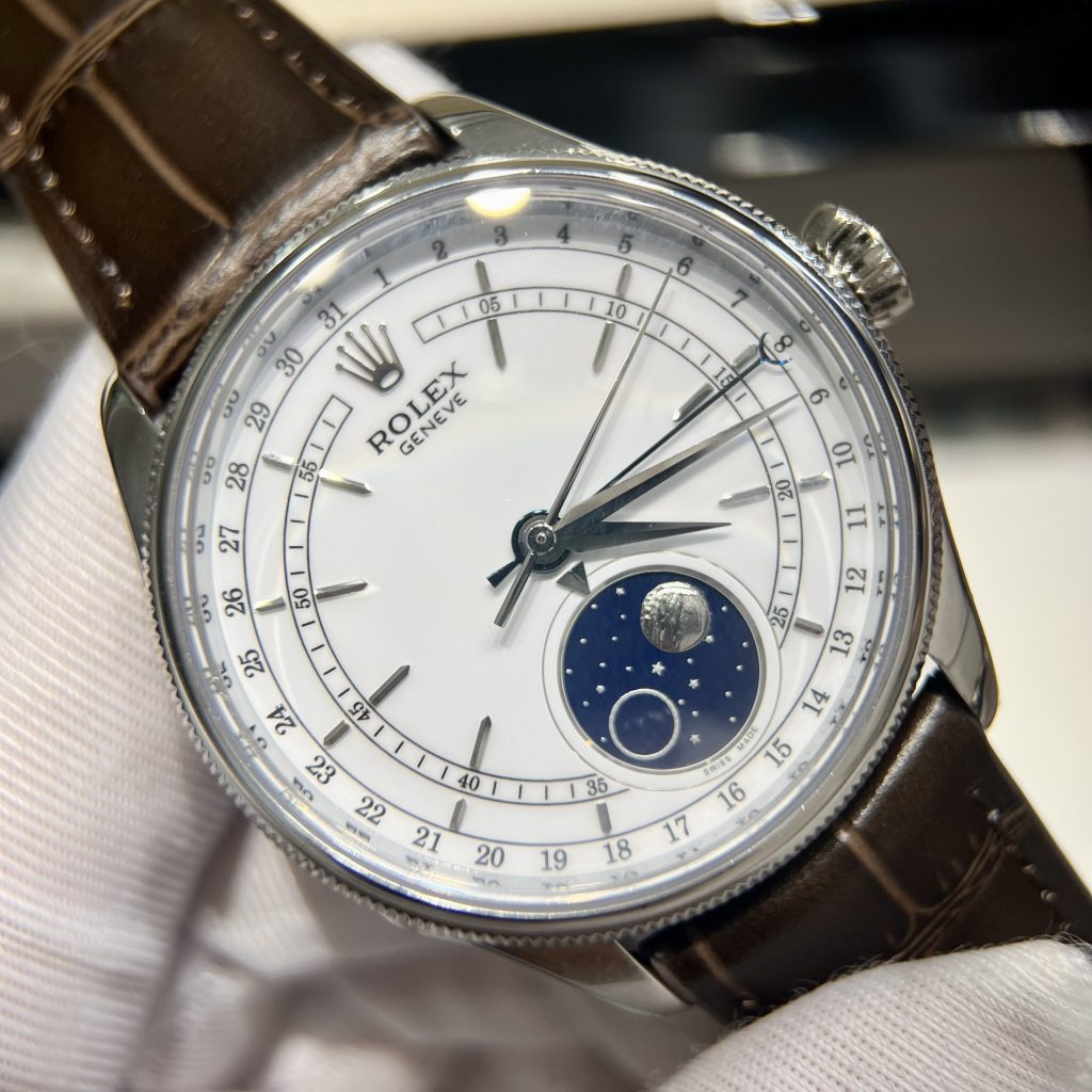 Đồng hồ Rolex Cellini Moonphase Replica cao cấp 39mm (8)