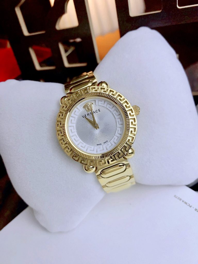 Đồng hồ Versace nữ VERSACE GRECA TWIST mặt trắng Like auth 35mm