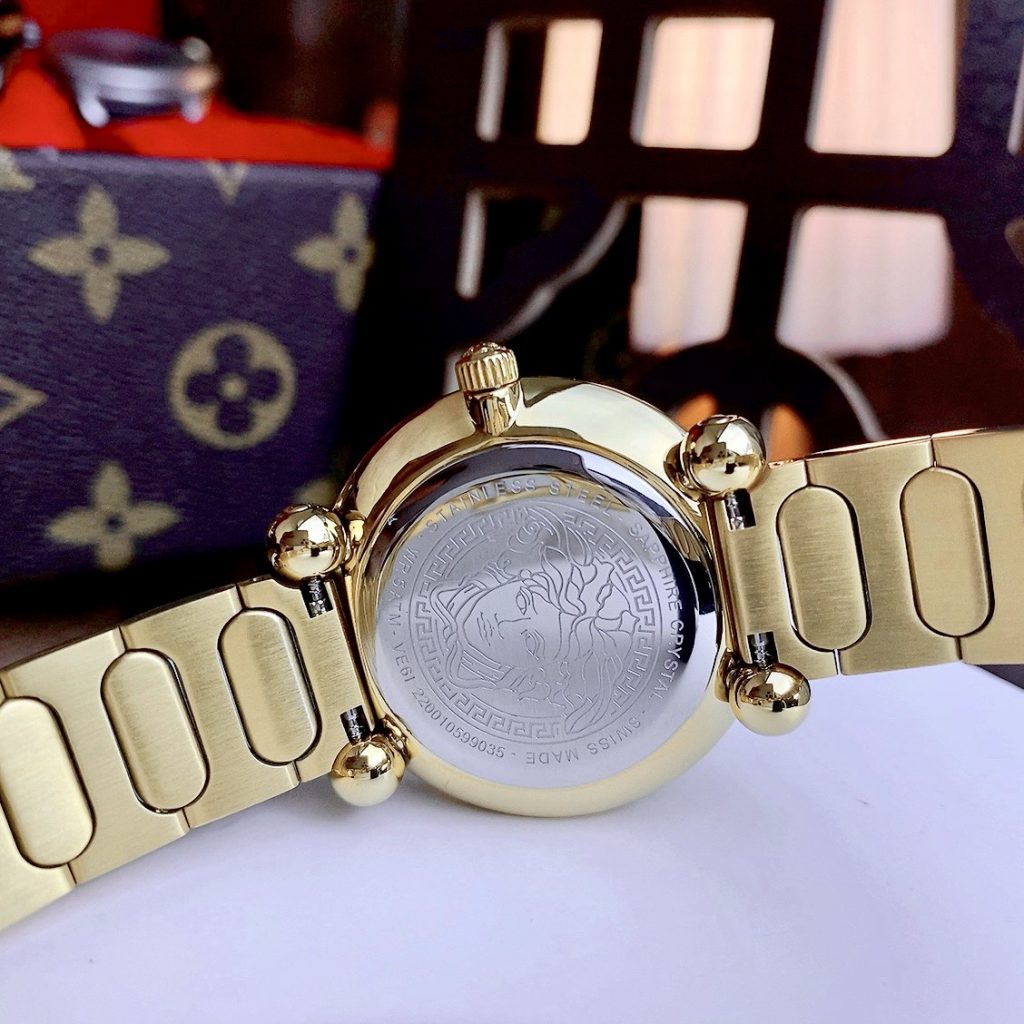 Đồng hồ Versace nữ VERSACE GRECA TWIST mặt trắng Like auth 35mm