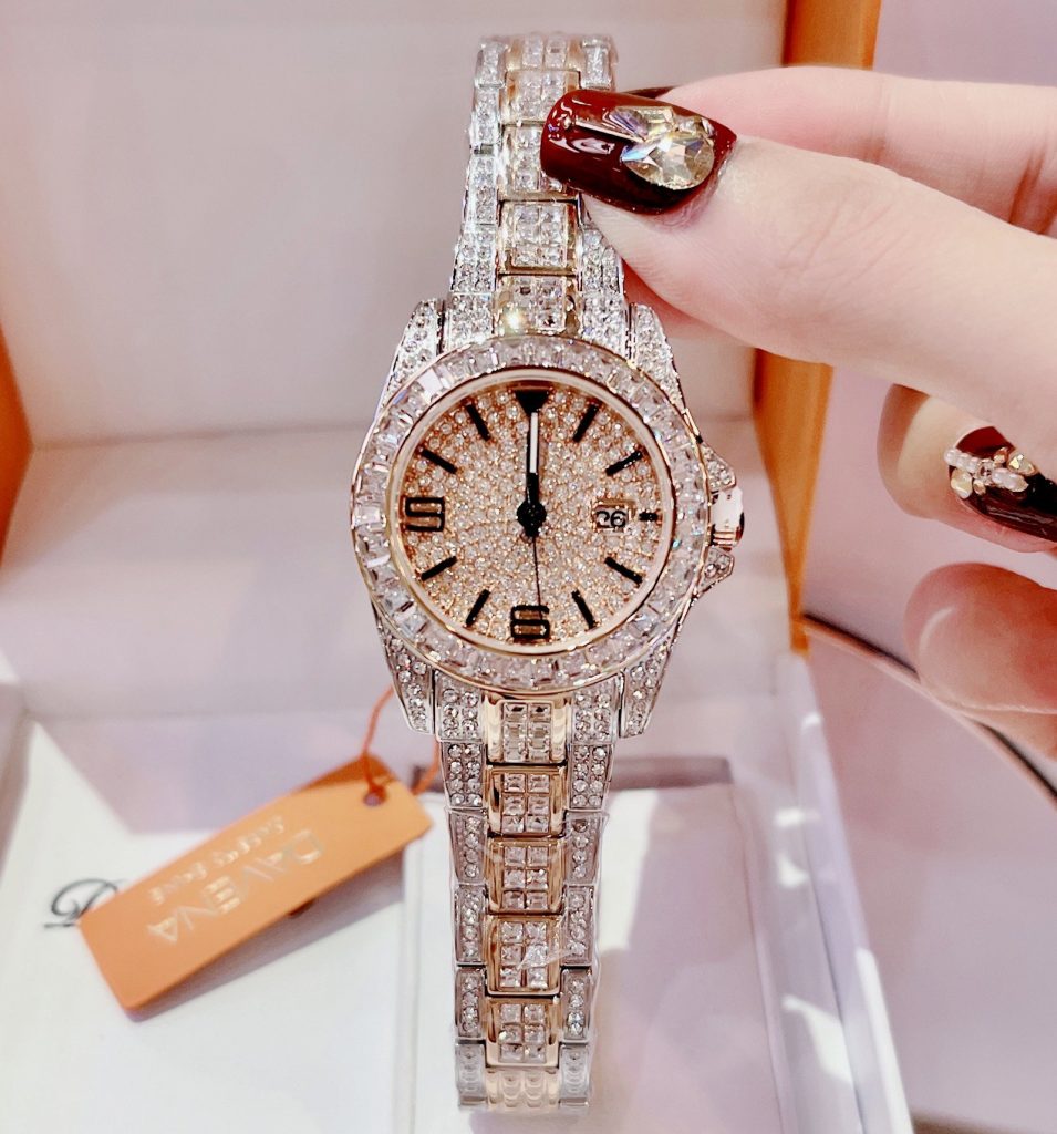 Đồng hồ chính hãng Davena nữ Davena 60313 Demi Rose đính đá