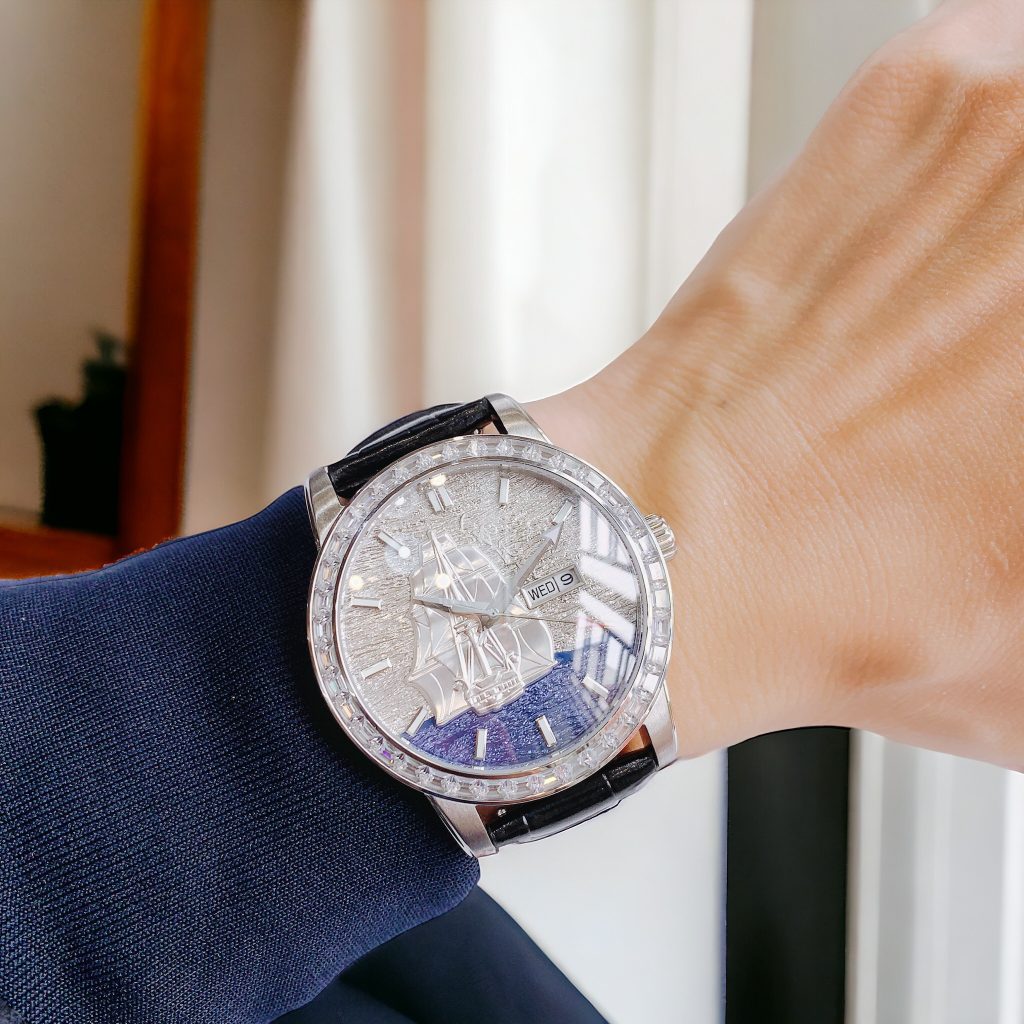 Đồng hồ nam Hanboro thuận buồm xuôi gió chính hãng 43mm (7)