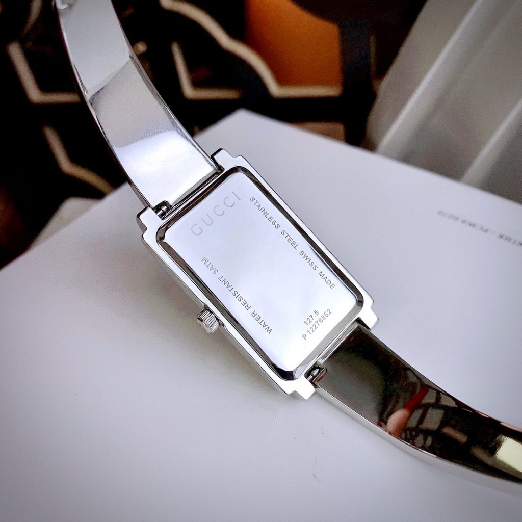 Đồng hồ nữ GUCCI HORSEBIT BRACELET 1500 YA015527 mặt trắng 37x21mm