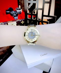 Đồng hồ nữ Likex auth Guess ANALOG dây kim loại đính đá 36mm