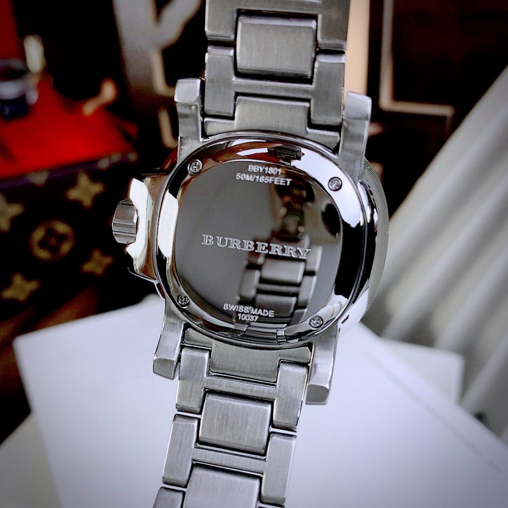 Đồng hồ Burberry The Britain nữ mặt hồng Like auth 34mm