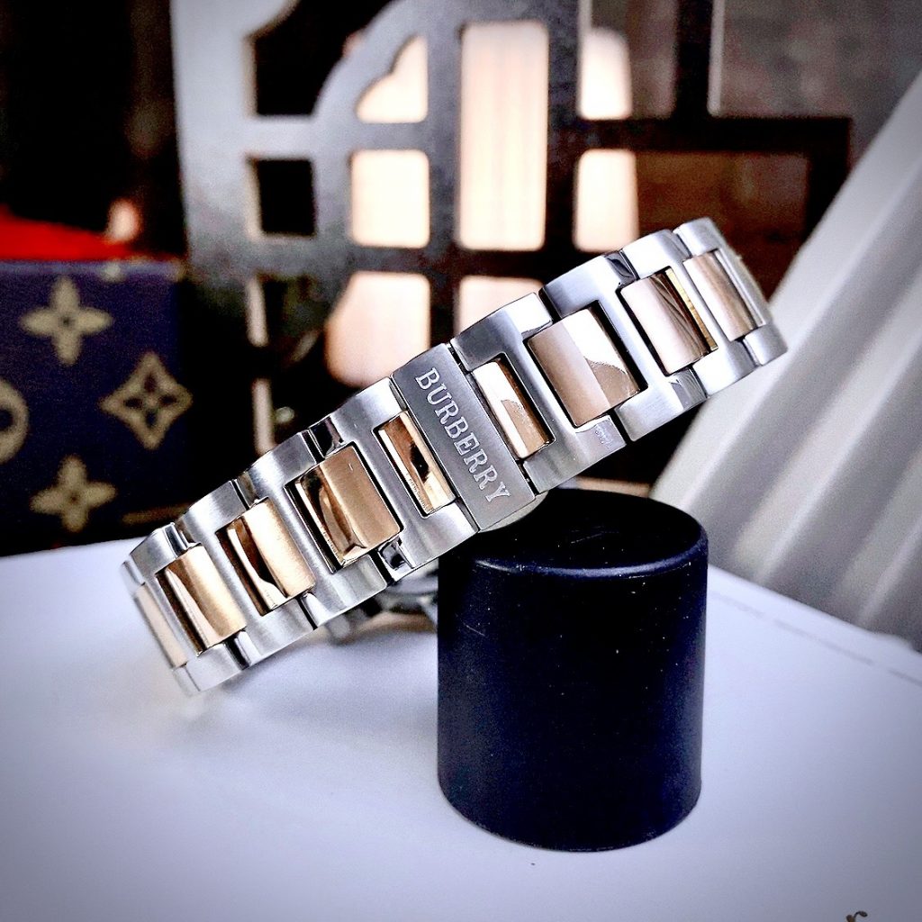 Đồng hồ Burberry The Britain nữ mặt trắng Like auth 34mm