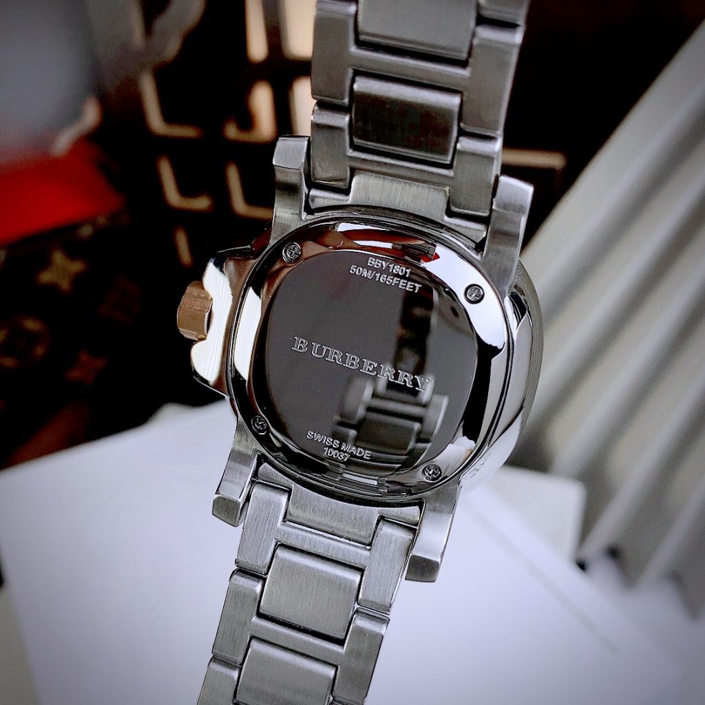 Đồng hồ Burberry The Britain nữ mặt trắng Like auth 34mm