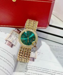 Đồng hồ Cartier Ballon Bleu nữ màu vàng gold Fake giá rẻ 32mm