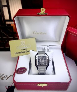 Đồng hồ Cartier Santos nam máy Quartz Nhật Super Fake 38mm