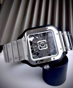 Đồng hồ Cartier Santos nam máy Quartz Nhật Super Fake 38mm