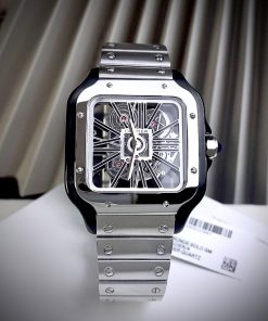Đồng hồ Cartier Santos nam máy Quartz Nhật Super Fake 38mm