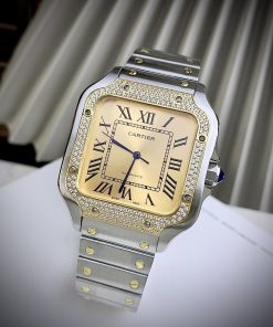 Đồng hồ Cartier Santos nam máy cơ Nhật Fake cao cấp 40mm