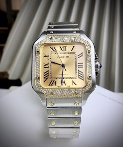 Đồng hồ Cartier Santos nam máy cơ Nhật Fake cao cấp 40mm