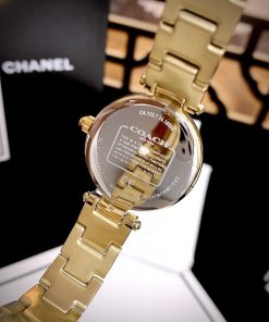 Đồng hồ Coach Park Mother nữ màu Vàng Gold Like auth 26mm