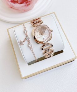 Đồng hồ Davena nữ 60321 chính hãng dáng lắc tay đính đá 30mm (1)