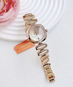 Đồng hồ Davena nữ 60321 chính hãng dáng lắc tay đính đá 30mm (1)