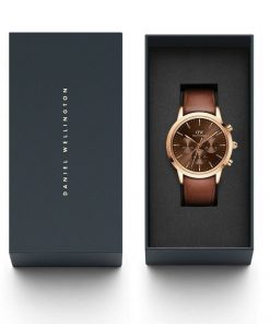 Đồng hồ Dw Chrograph nam dây da DW00100646 Fake giá rẻ 42mm