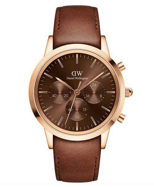 Đồng hồ Dw Chrograph nam dây da DW00100646 Fake giá rẻ 42mm