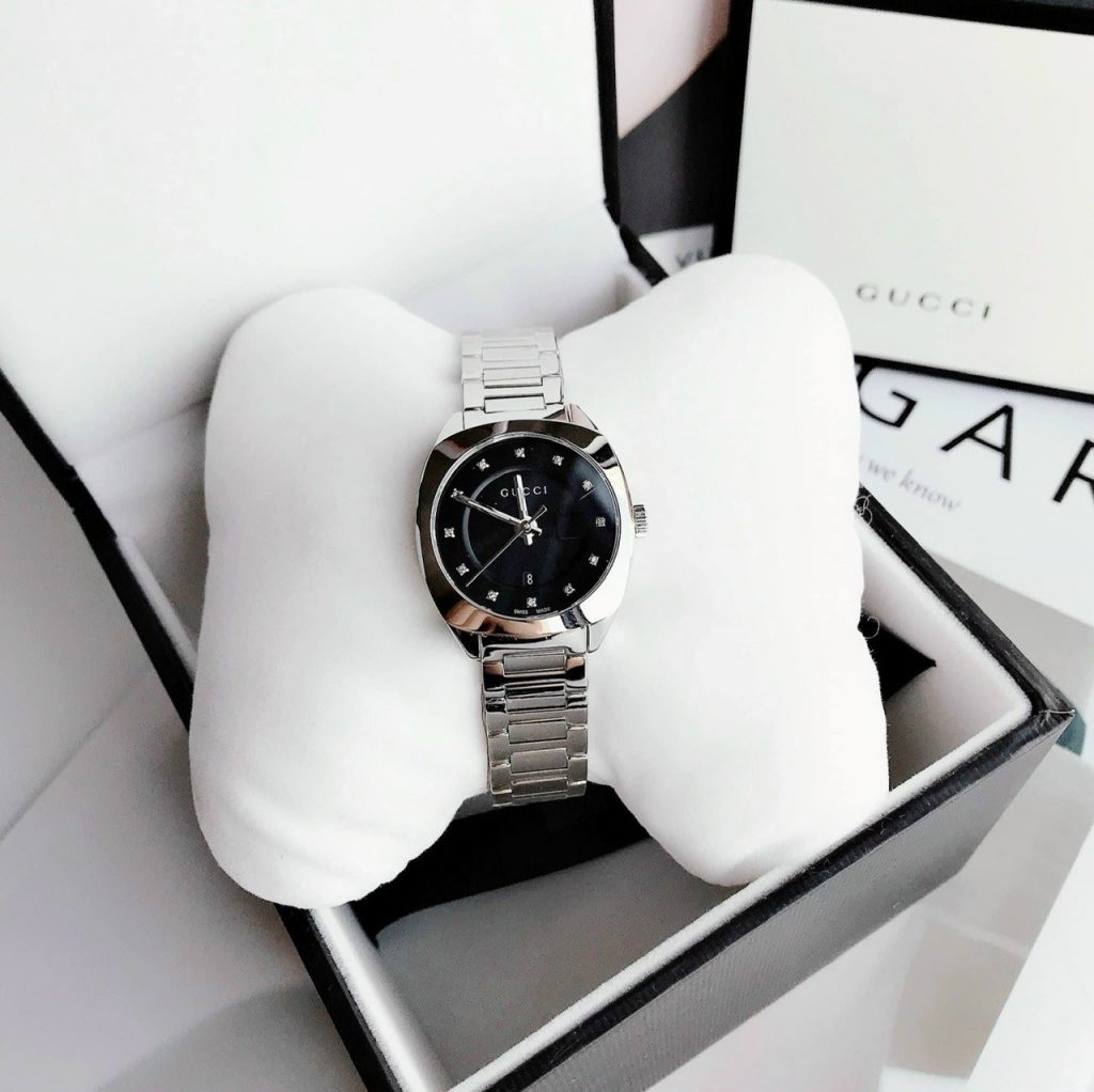 Đồng hồ Gucci GG2570 nữ Ya 142503 dây kim loại Like auth 29mm