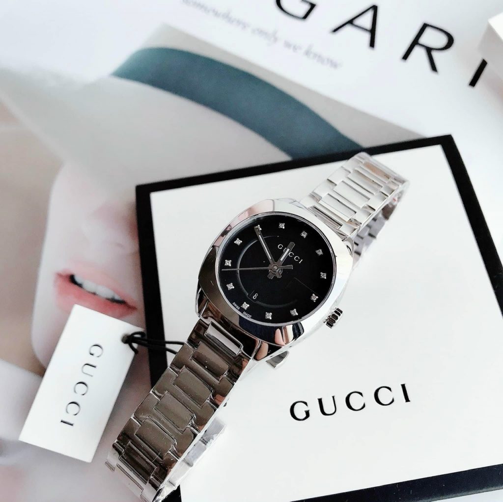 Đồng hồ Gucci GG2570 nữ Ya 142503 dây kim loại Like auth 29mm