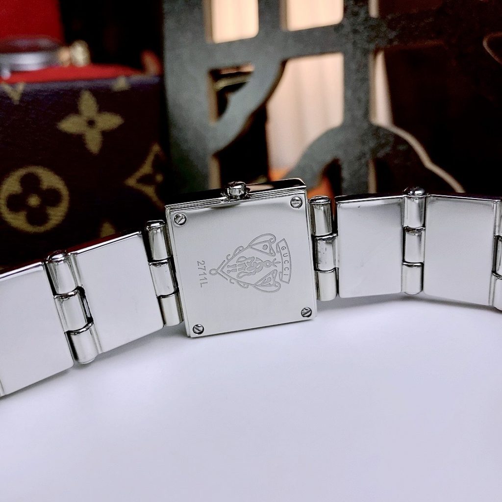 Đồng hồ Gucci Ladies 600L nữ mặt trắng Like auth 23mm