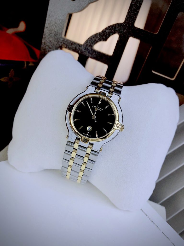 Đồng hồ Gucci Lady nữ mặt đen Like auth 32mm