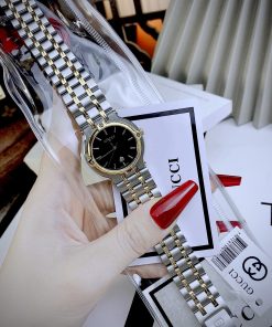 Đồng hồ Gucci Lady nữ mặt đen Like auth 32mm