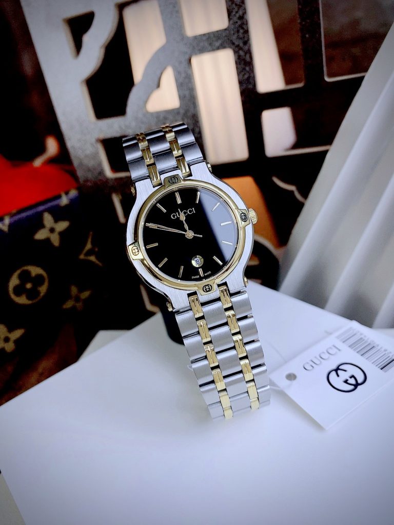 Đồng hồ Gucci Lady nữ mặt đen Like auth 32mm