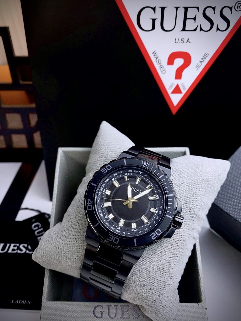 Đồng hồ Guess Analog nam full đen GW0426G3 Like auth 44mm