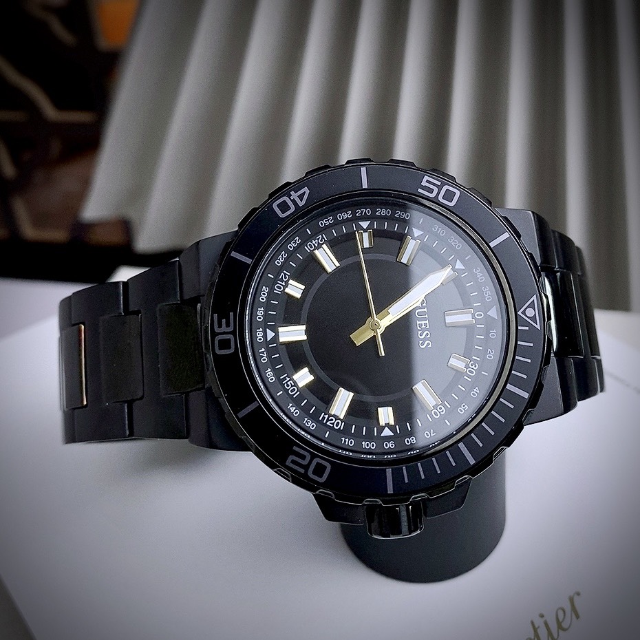 Đồng hồ Guess Analog nam full đen GW0426G3 Like auth 44mm